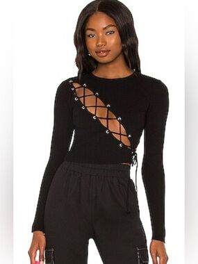 Lace Up Superdown Sweater